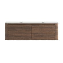 Boyd 1500mm Walnut Wall Hung Vanity with Basin & Rectangular Shaving Cabinet Package